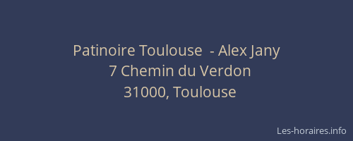 Patinoire Toulouse  - Alex Jany