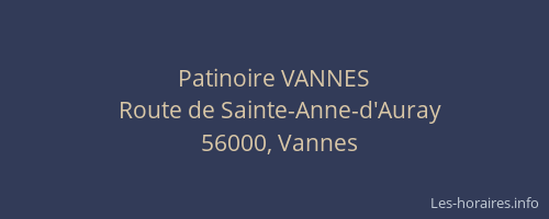 Patinoire VANNES