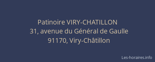 Patinoire VIRY-CHATILLON