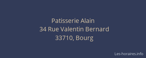 Patisserie Alain
