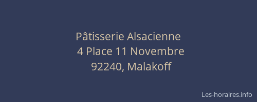 Pâtisserie Alsacienne