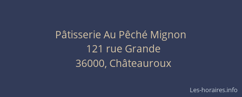 Pâtisserie Au Pêché Mignon