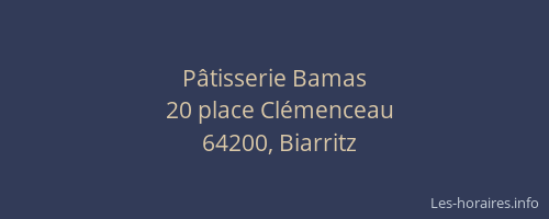 Pâtisserie Bamas