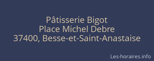 Pâtisserie Bigot