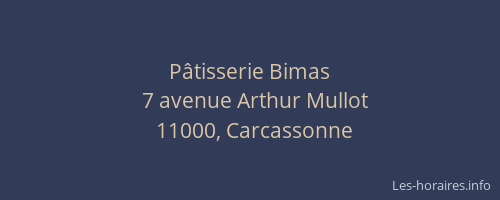 Pâtisserie Bimas