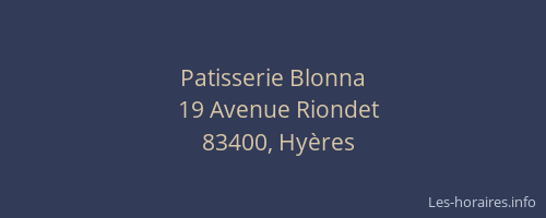 Patisserie Blonna