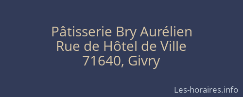Pâtisserie Bry Aurélien