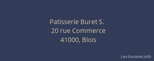 Patisserie Buret S.