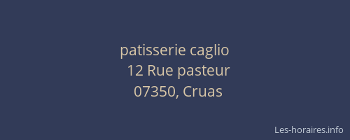patisserie caglio