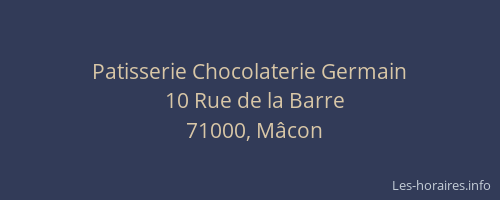 Patisserie Chocolaterie Germain