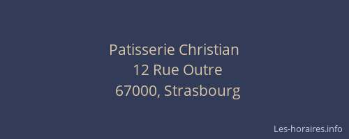 Patisserie Christian