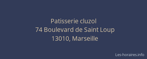 Patisserie cluzol