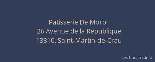 Patisserie De Moro