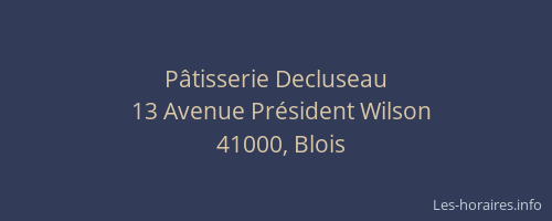 Pâtisserie Decluseau