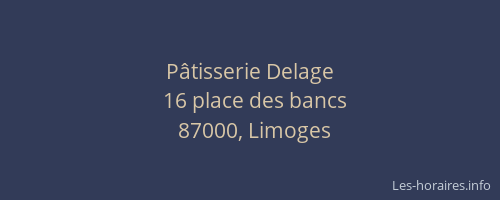 Pâtisserie Delage