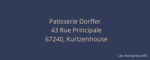 Patisserie Dorffer