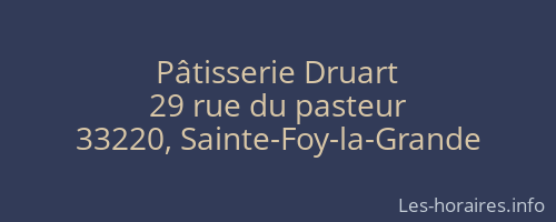 Pâtisserie Druart