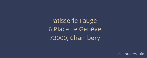 Patisserie Fauge