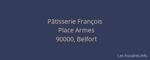Pâtisserie François