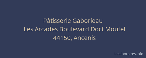 Pâtisserie Gaborieau