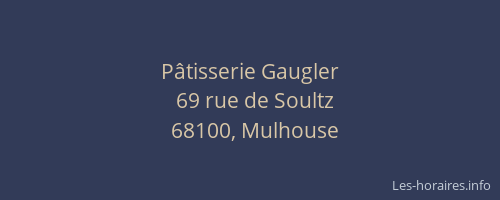 Pâtisserie Gaugler