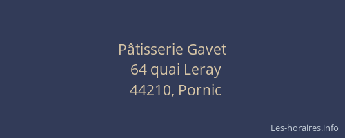 Pâtisserie Gavet