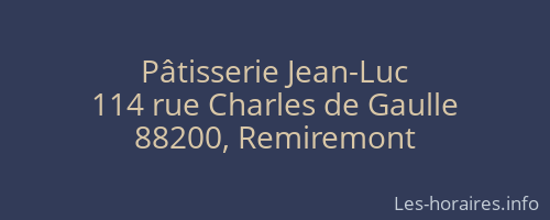 Pâtisserie Jean-Luc