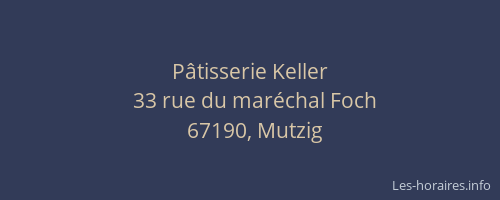 Pâtisserie Keller