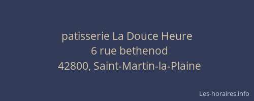 patisserie La Douce Heure