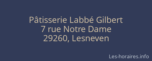 Pâtisserie Labbé Gilbert