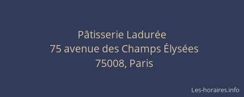 Pâtisserie Ladurée