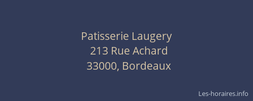 Patisserie Laugery