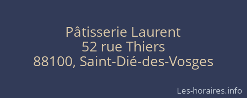Pâtisserie Laurent