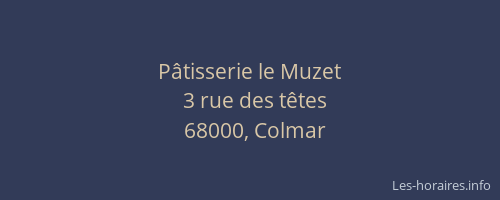 Pâtisserie le Muzet