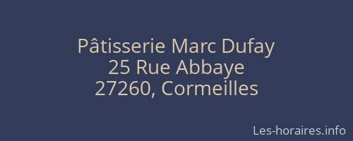 Pâtisserie Marc Dufay