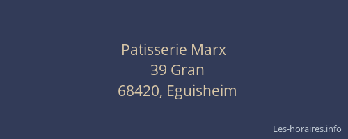 Patisserie Marx