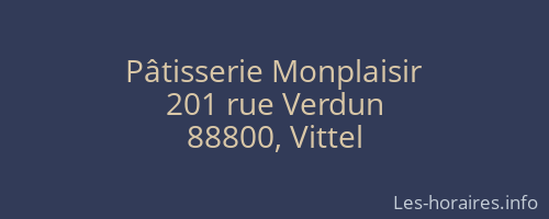 Pâtisserie Monplaisir