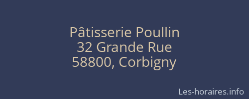 Pâtisserie Poullin