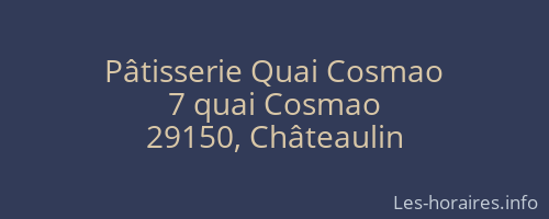 Pâtisserie Quai Cosmao