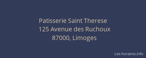 Patisserie Saint Therese