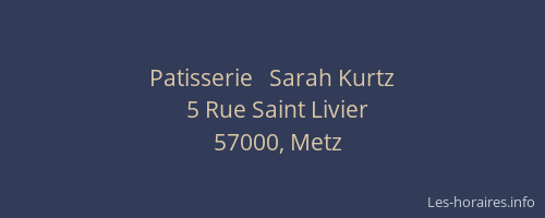 Patisserie   Sarah Kurtz