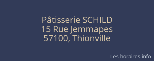 Pâtisserie SCHILD