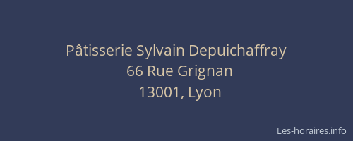 Pâtisserie Sylvain Depuichaffray