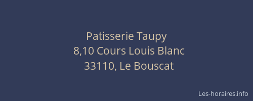 Patisserie Taupy