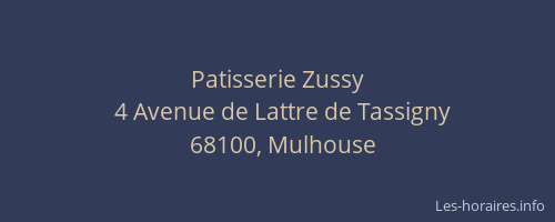 Patisserie Zussy