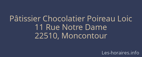 Pâtissier Chocolatier Poireau Loic