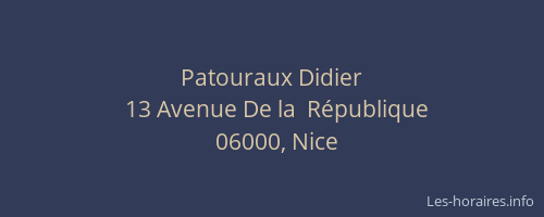 Patouraux Didier