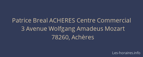Patrice Breal ACHERES Centre Commercial