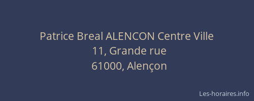 Patrice Breal ALENCON Centre Ville