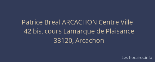 Patrice Breal ARCACHON Centre Ville